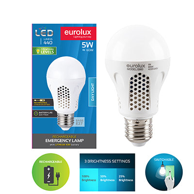Rechargeable Lamp E27 LED