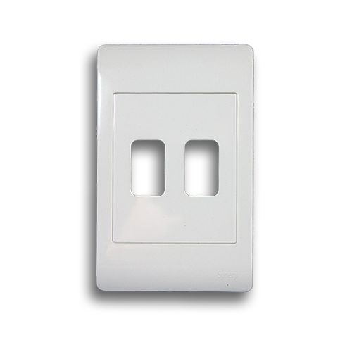 SYNERJI GRID PLATE 4X2 2-LEVER