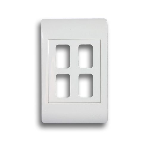 SYNERJI GRID PLATE 4X2 4-LEVER