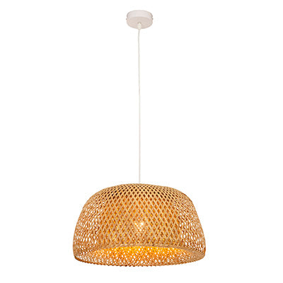 Scarlet 450 Pendant Nature Woven Bamboo