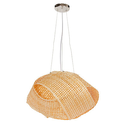 Neda 350 Pendant Nature Woven Bamboo
