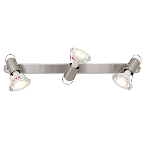 Mini Disc Bar 3LT Satin Light, Satin Chrome