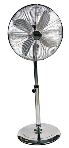 Standing Fan 4 Blades Satin Chrome