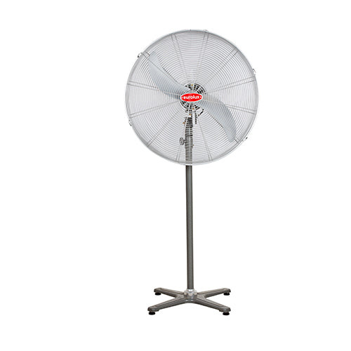 Hurricane Standing Fan 2 Blades Silver Motor Power 230w