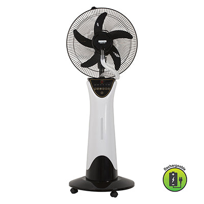 Rechargeable Portable Mist Fan with LED Emergency Light
