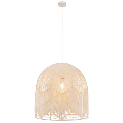 Toulon BLK 450 Pendant Black Woven Rattan