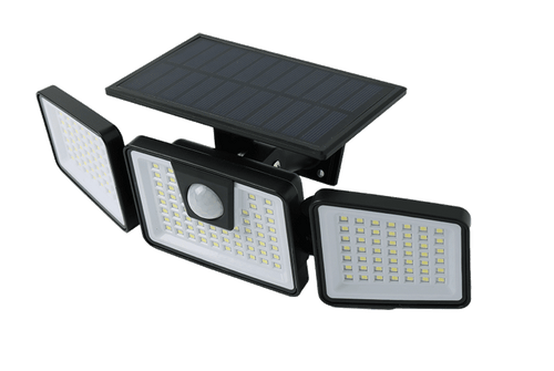 Synerji Solar LED Trio Security Light 6.5W PIR – Black