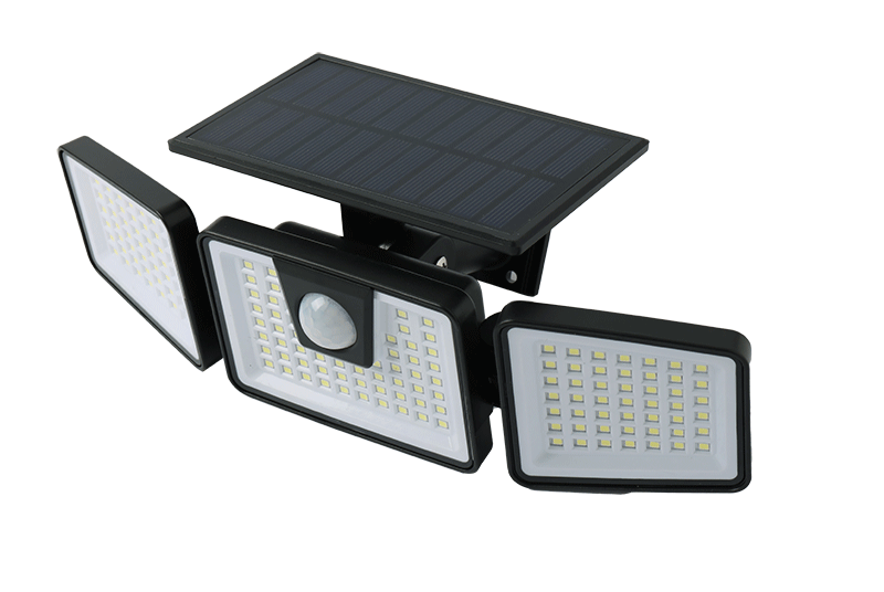 Synerji Solar LED Trio Security Light 6.5W PIR – Black