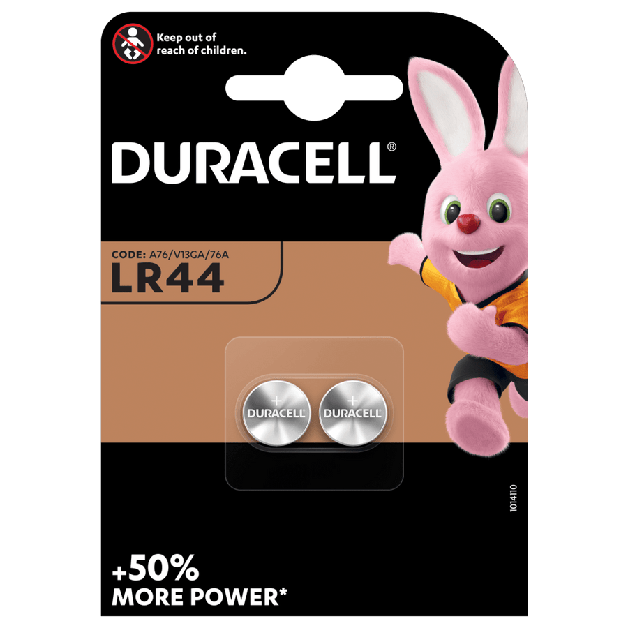 Duracell LR44 1.5V Alkaline Button Batteries (2-Pack)
