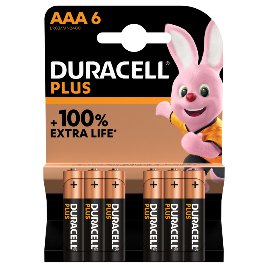Duracell Plus AAA Alkaline Batteries (6-Pack)