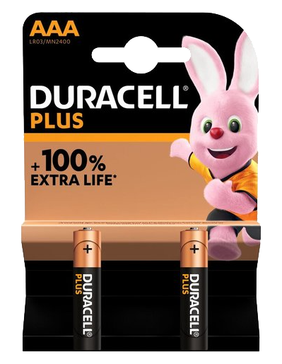 Duracell Plus AAA Alkaline Batteries (2-Pack)