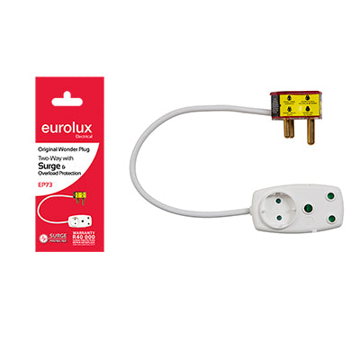 Wonderplug 2 Way with Surge Overload Protection