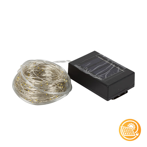 Eurolux H200 – 200-LED Solar Copper-Wire String Lights (Warm White, Outdoor / Indoor)