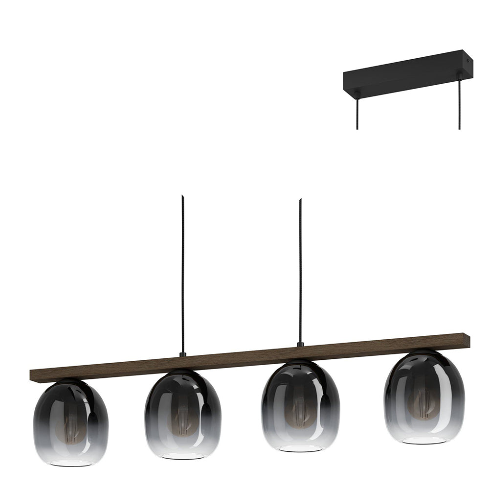 Eurolux Filago 4LT Pendant (Black)