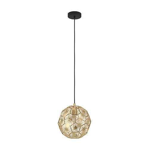 Eurolux Skoura Pendant (Black & Brass)