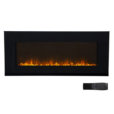 Eurolux Decorative Flat Glass Indoor Fireplace with "Diamonds" 1800W
