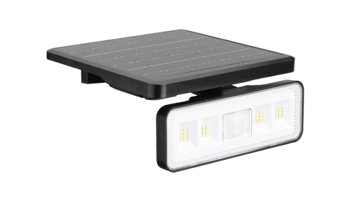 Synerji Solar LED Rectangle Security Light 8W 3CCT PIR – Black