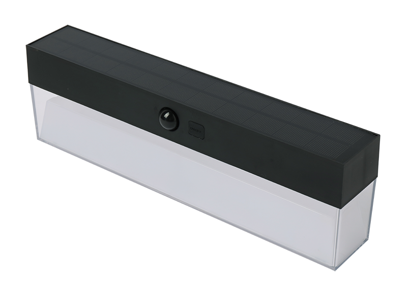 Synerji Solar LED Rectangle Wall Light 4W 3CCT PIR – Black