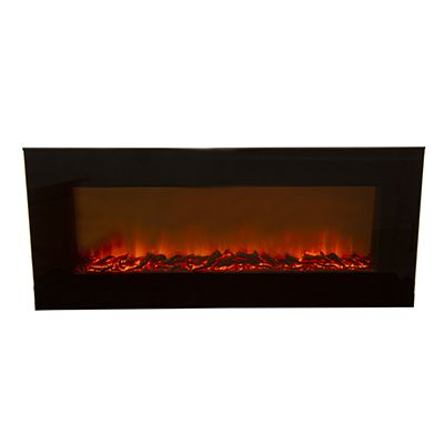 Radiant RHE6C Fireplace Decorative Flat Glass Indoor with Coal 1800W 230V Black