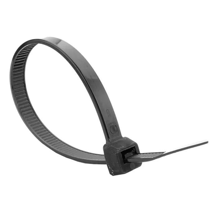 MCE Black Cable Ties – T18R (100x2.5mm, Pack of 100)