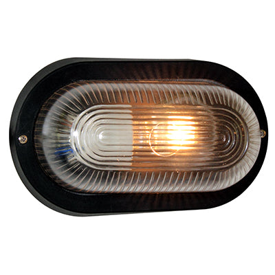 Oval Plastic Bulk Head 120mm 1x60w