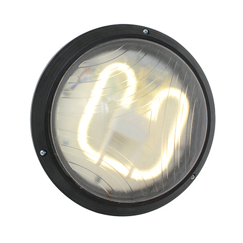 Clear outdoor bulkhead (black)