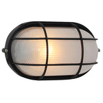 Large oval bulkhead with a grid