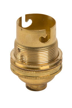 Brass 10mm Back Entry Lamp Holder 10mm (B22)